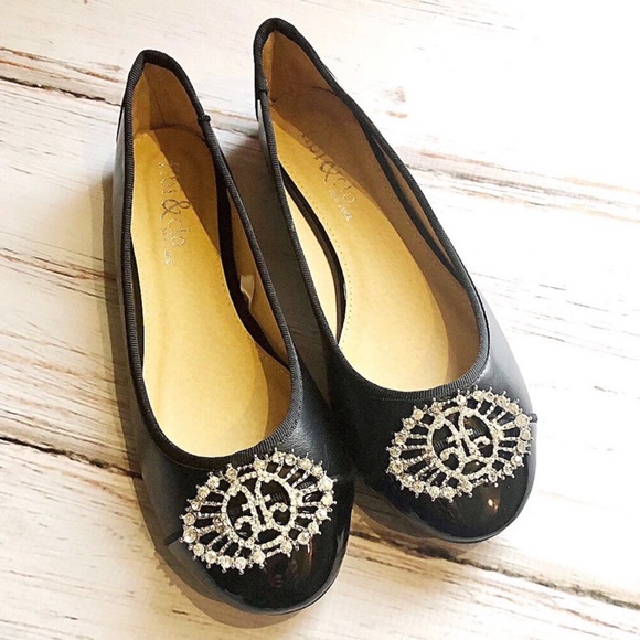 Fibi & Clo Black Patent Leather Audrey Flats 6 - Picture 4 of 8